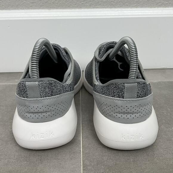 Kizik Madrid Eco Knit Mens 6.5/Womens 8 Gray Hands Free Comfort Sneaker Shoes - Picture 4 of 7